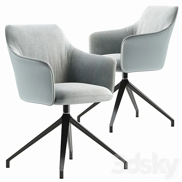 Chair LX671 Leolux LX 2 3DModel