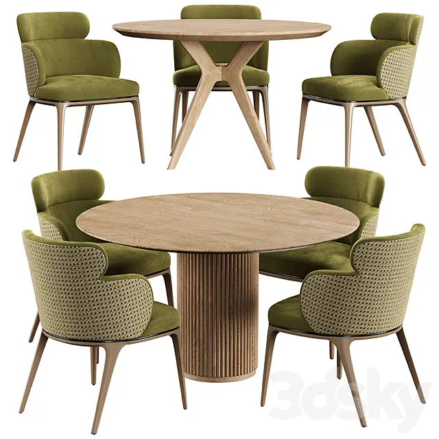 Chair Maly Konyshev PALAIS ROYAL Table Clark Table 3D Model