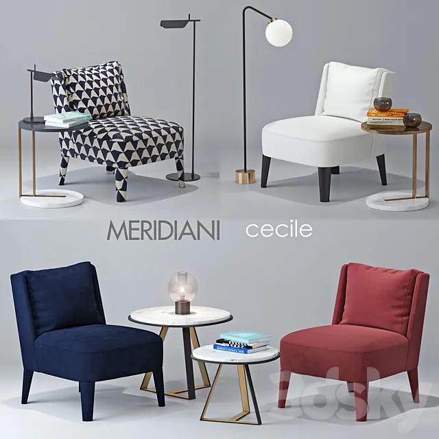 Chair Meridiani Cecile 3DModel