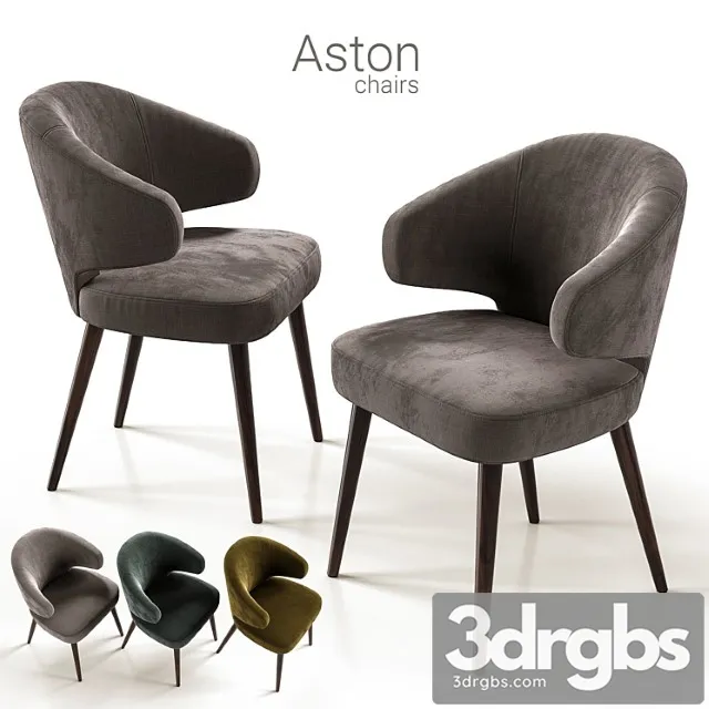 Chair minotti aston 2 3D Model Free