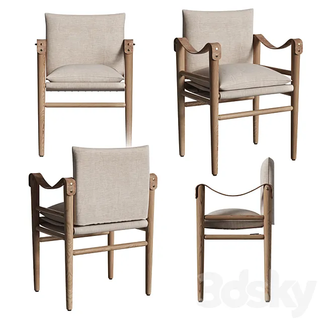 Chair Montauk dining chair 3D Model