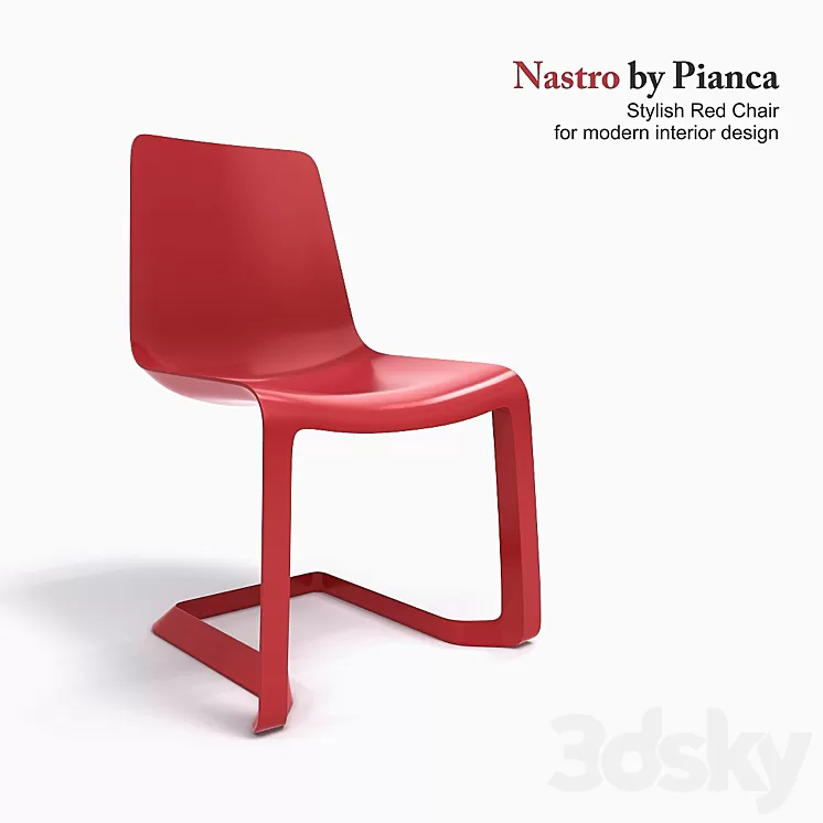 Chair Nastro by Pianca 3D Model
