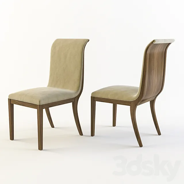 Chair Oak Design 3D Model