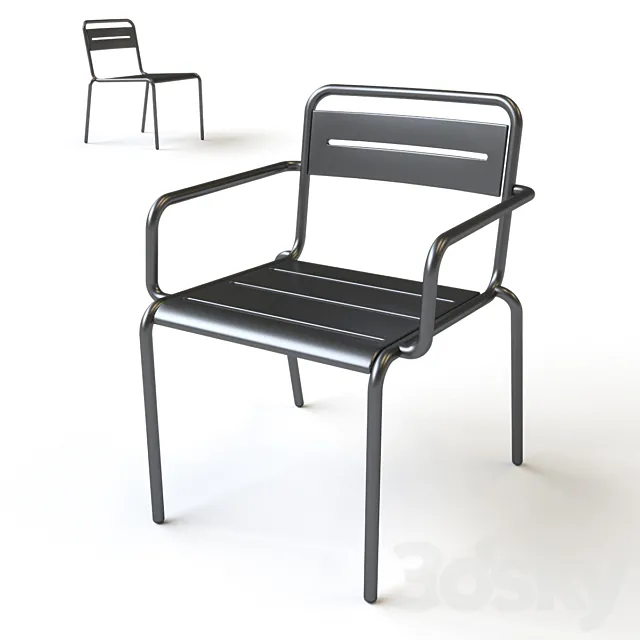 Chair Outdoor Leone Soga 3D Model
