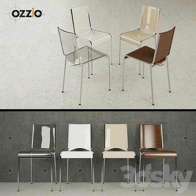 Chair Ozzio Kai S400 3D Model