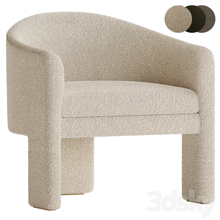 CHAIR PEBBLES by eichholtz 3D Model Free