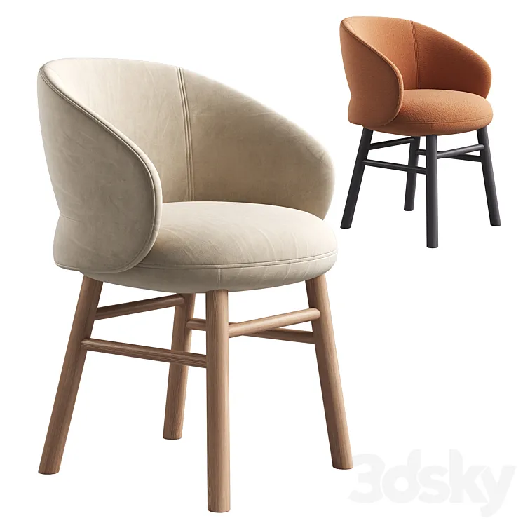 Chair POTTOLO by ALKI 3D Model Free