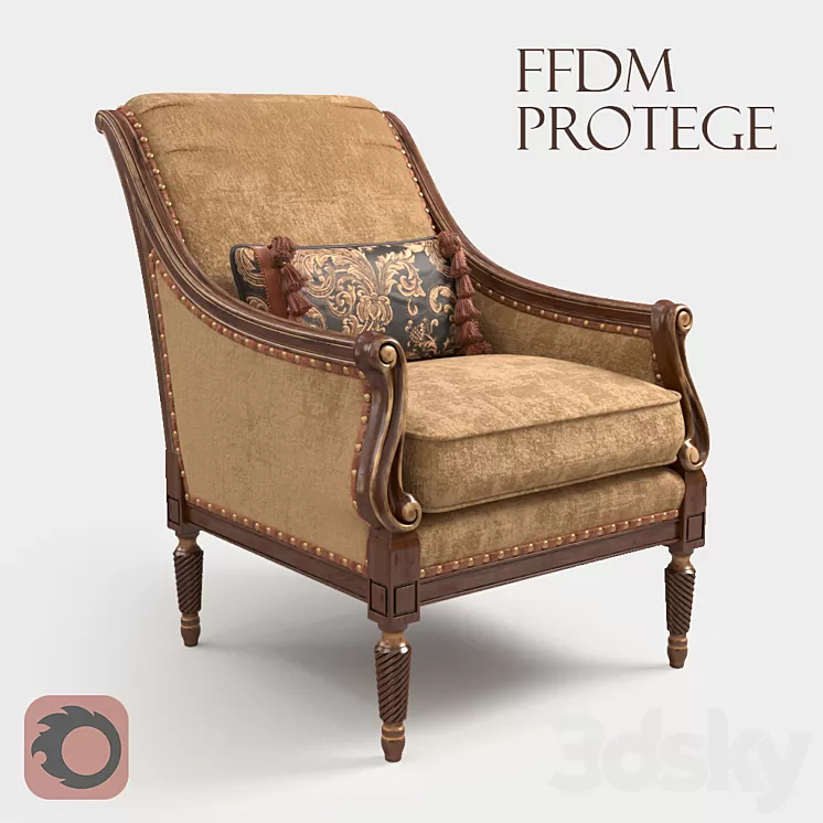 Chair: Protege Brand: FFDM 3D Model