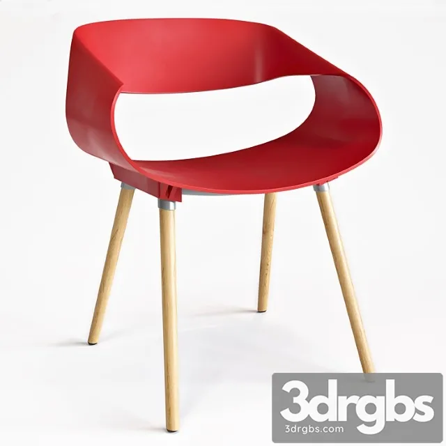 Chair range red 2 3D Model Free