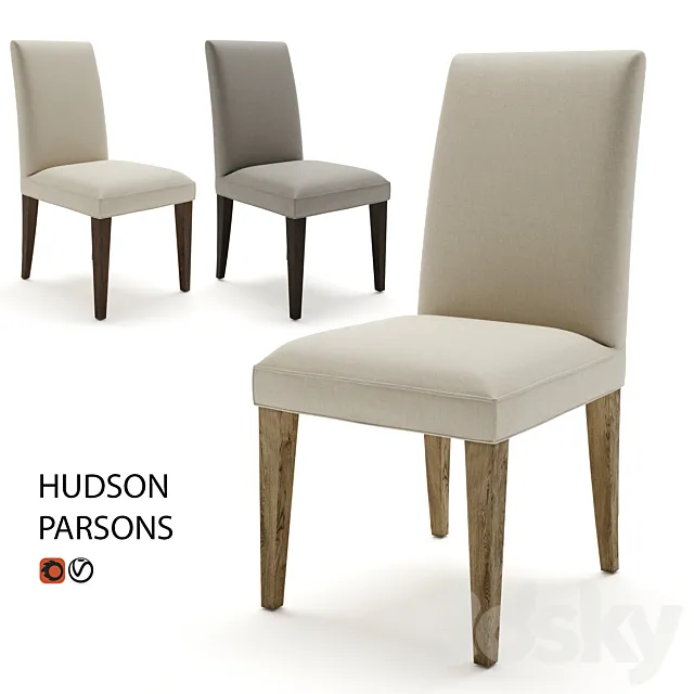 Chair RELOFT RH HUDSON PARSONS 3D Model