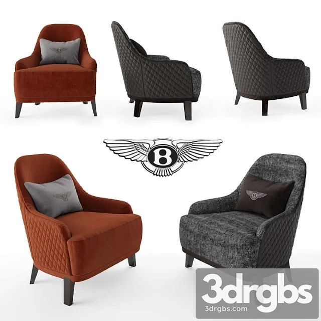 Chair roseberry armchair bentley home 3D Model Free