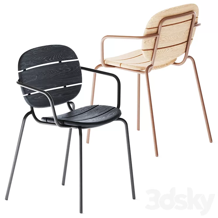 Chair Si-Si 2 Wood Collection by SCAB Design 3D Model