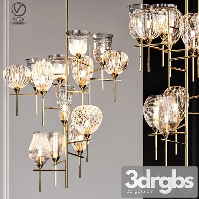 Chair small modern chandeliers 3D Model Free