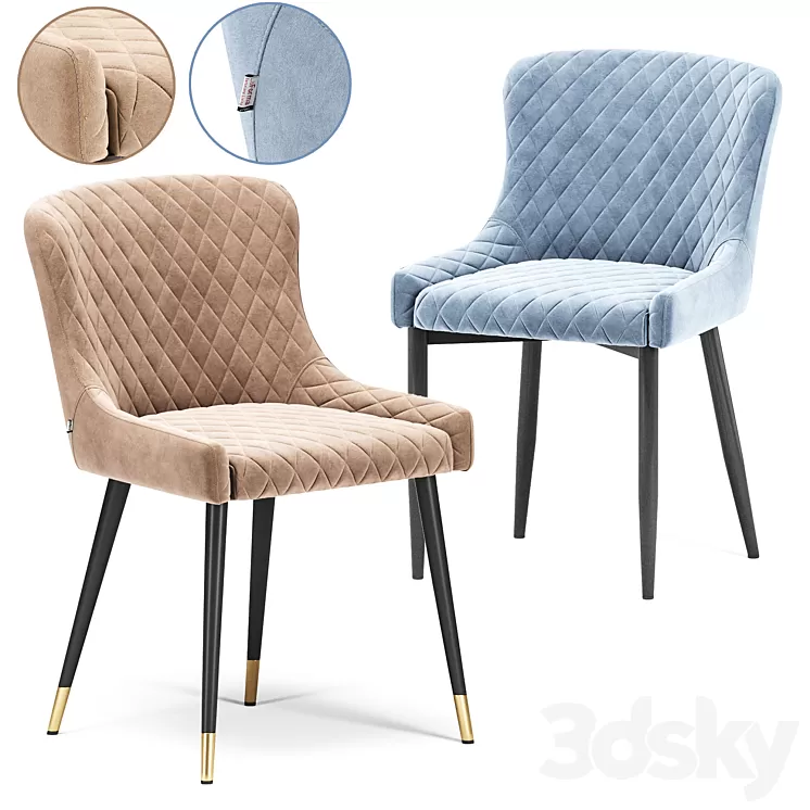 Chair Stitch velor 3D Model