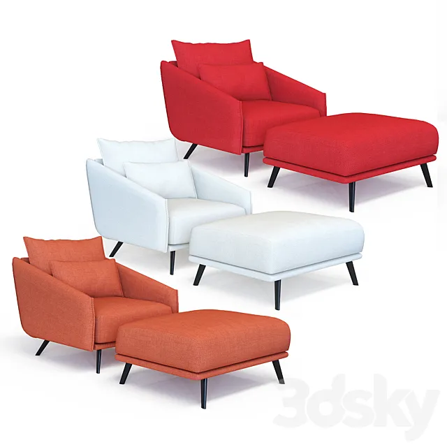 chair STUA COSTURA 3D Model