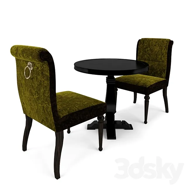 Chair + Table 3DModel