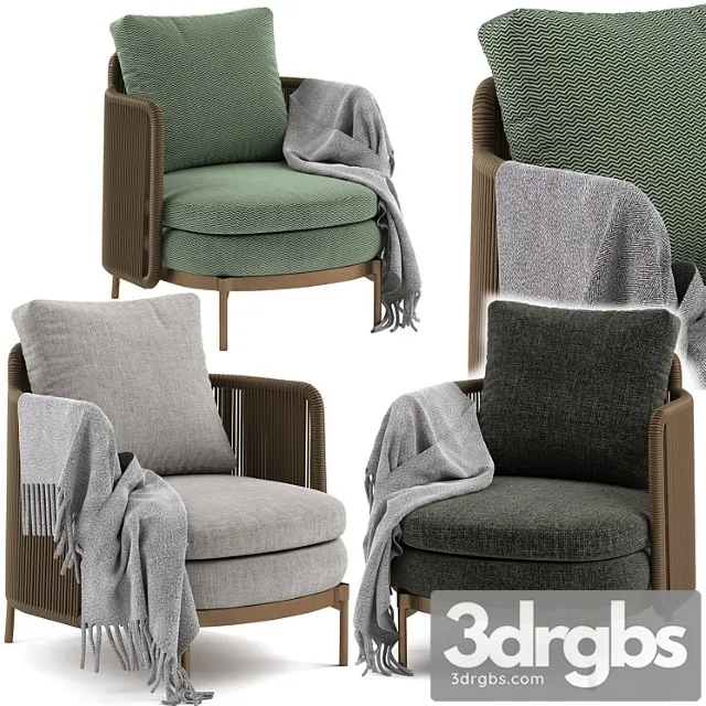 Chair tape cord minotti 3D Model Free