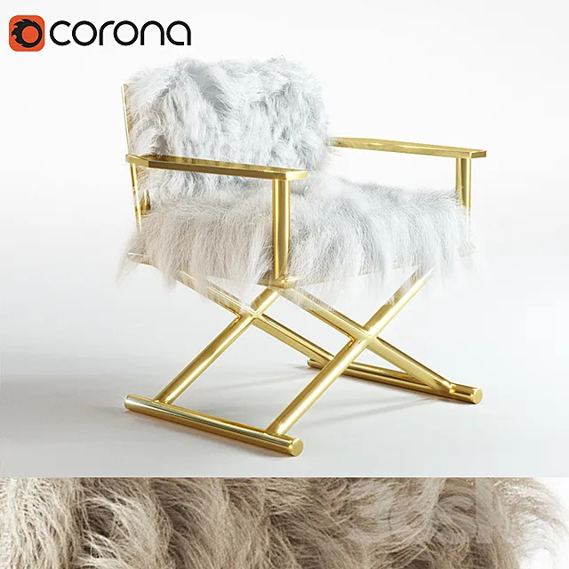 CHAIR TIBETAN FUR 3DModel