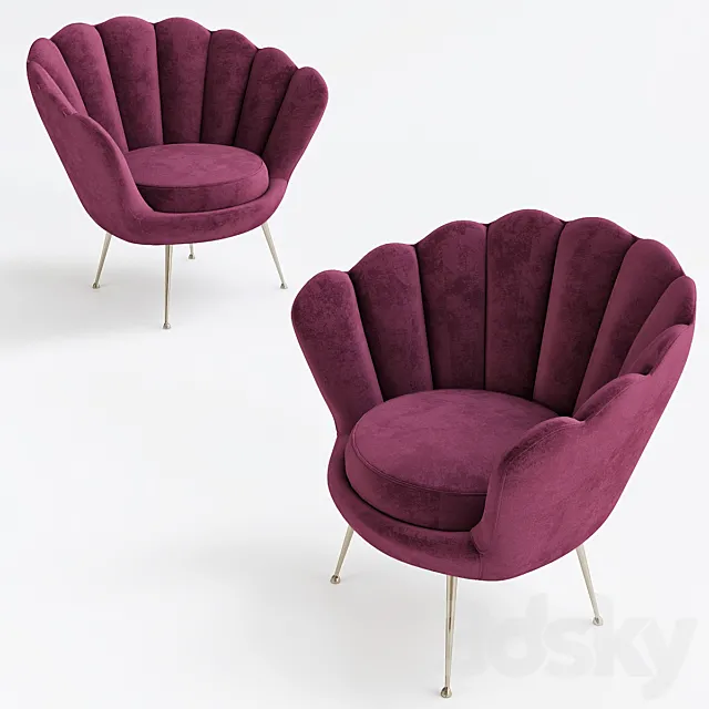 Chair Trapezium Eichholtz 3DModel