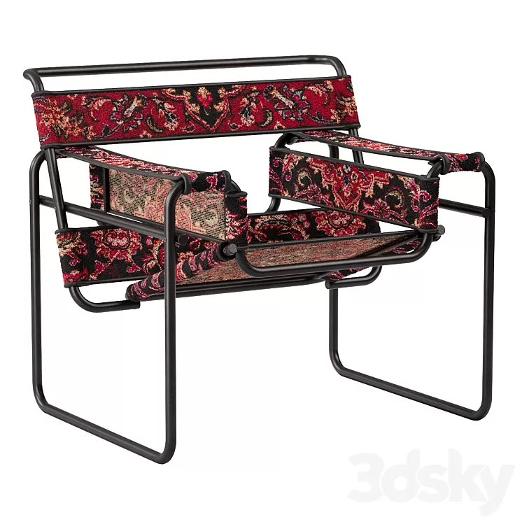 "Chair ""Vasily"" from a carpet" 3D Model