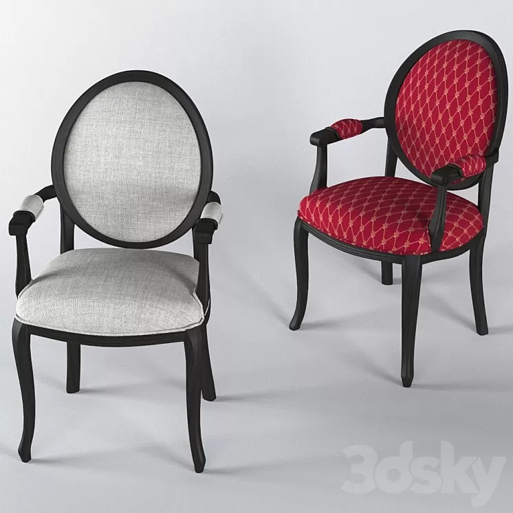"Chair with armrest ""Amadeus""" 3D Model