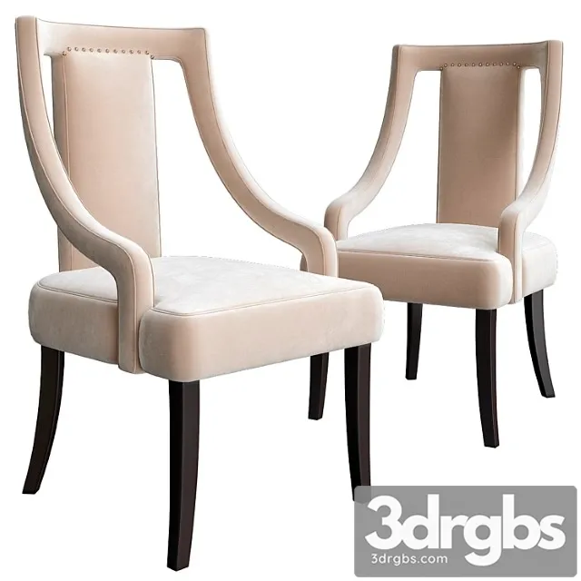 Chair with armrests elk group 2 3D Model Free