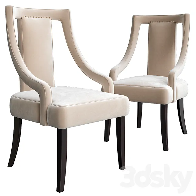 Chair with armrests ELK GROUP 3DModel
