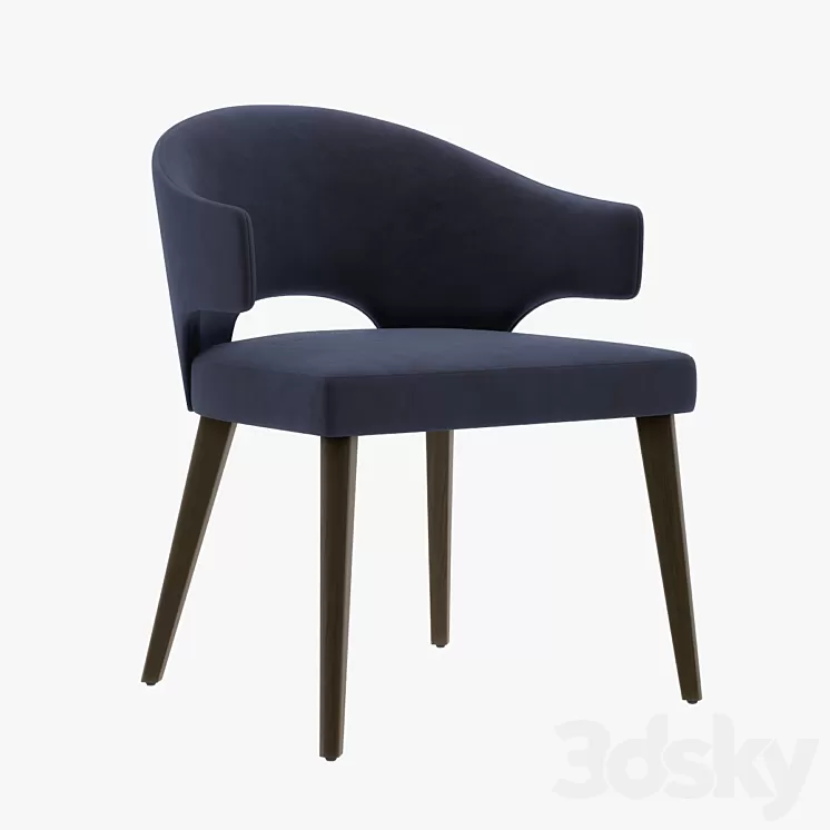 Chair with armrests Eva from Seven Sedie 3D Model