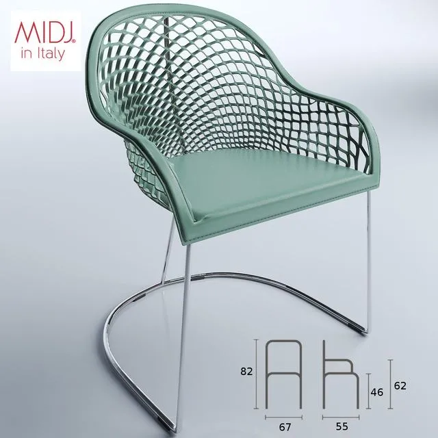 Chair with armrests Guapa P 3D Model