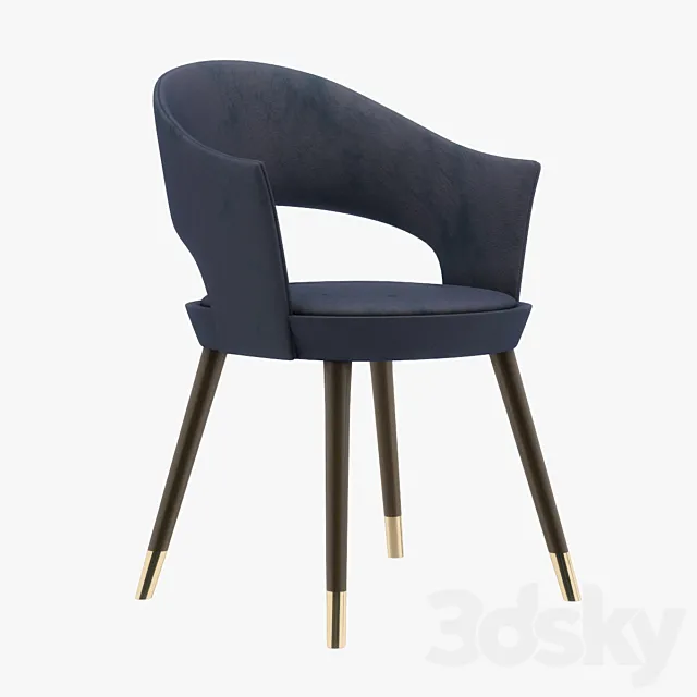 Chair with armrests Lucrezia from Seven Sedie 3DModel