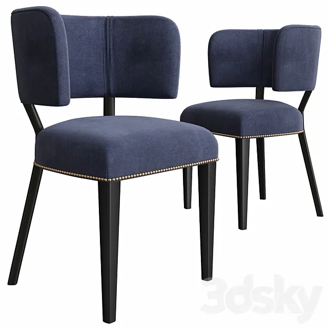 Chair with armrests Ralph Lauren 3D Model