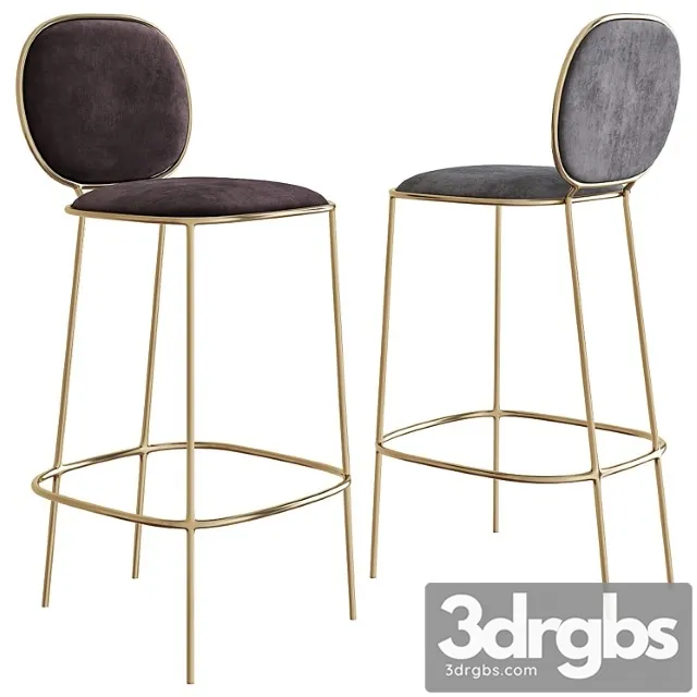 Chair with footrest aleta 2 3D Model Free