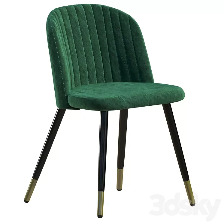Chair Woodville 11610 Gabi dark green 3D Model Free