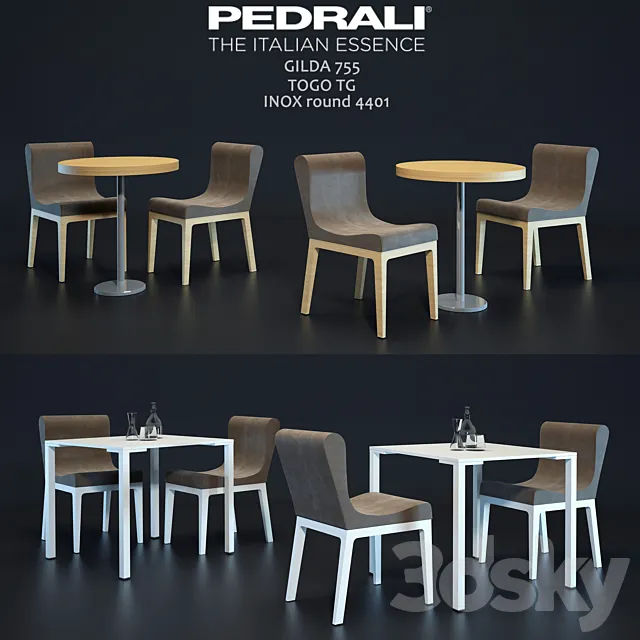 Chairs and tables 3DModel
