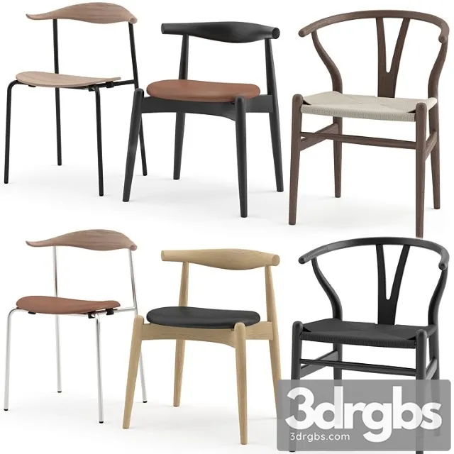 Chairs Collection By Carl Hansen Son 3D Model Free