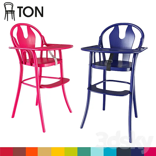 Chairs for feeding TON PETIT 3D Model