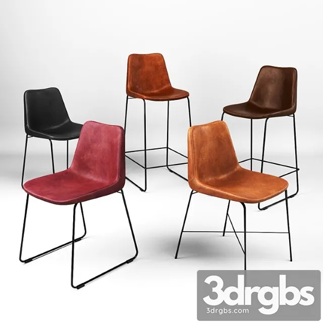 Chairs giron collection 2 3D Model Free