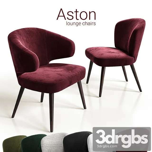 Chairs Lounge Minotti Aston 3D Model Free