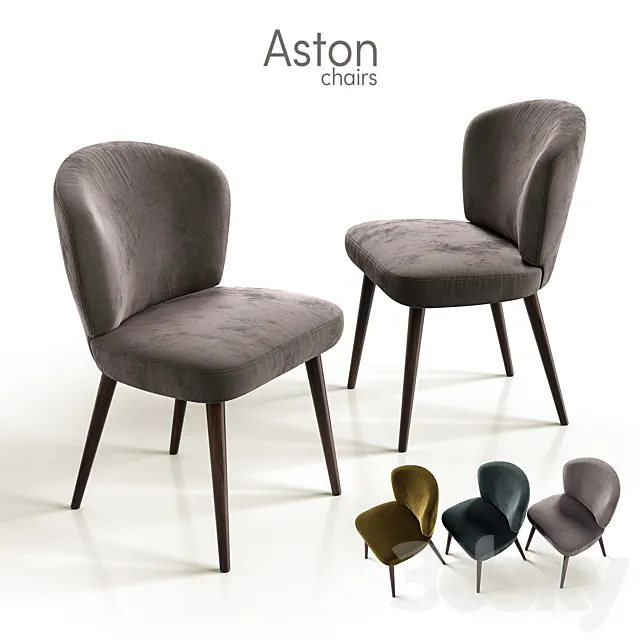 Chairs Minotti Aston 2 3D Model