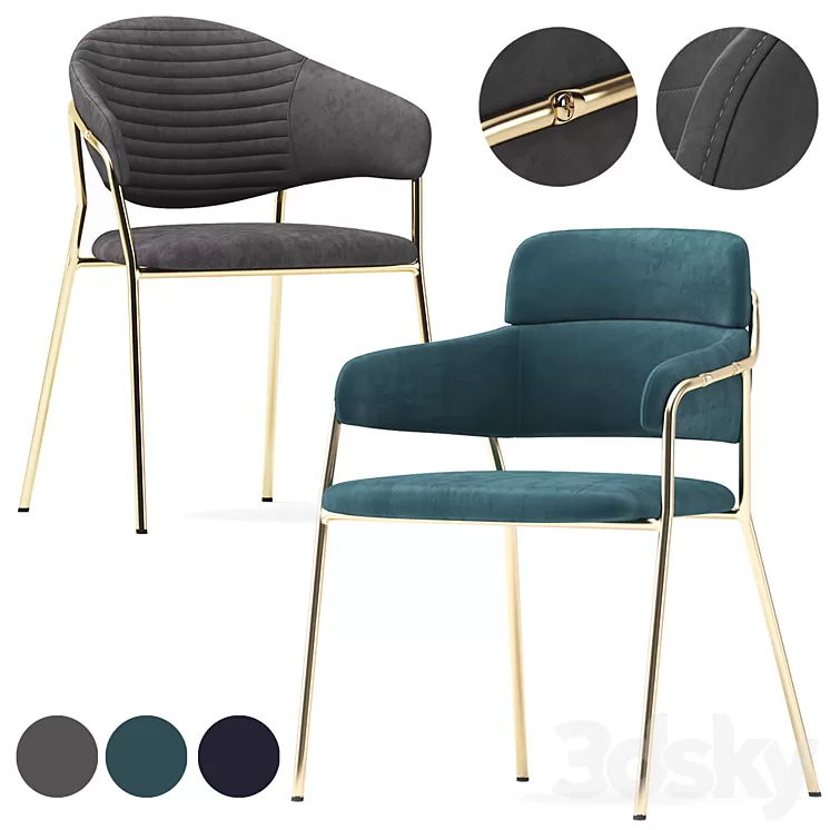 Chairs Pauline and Evita 3D Model