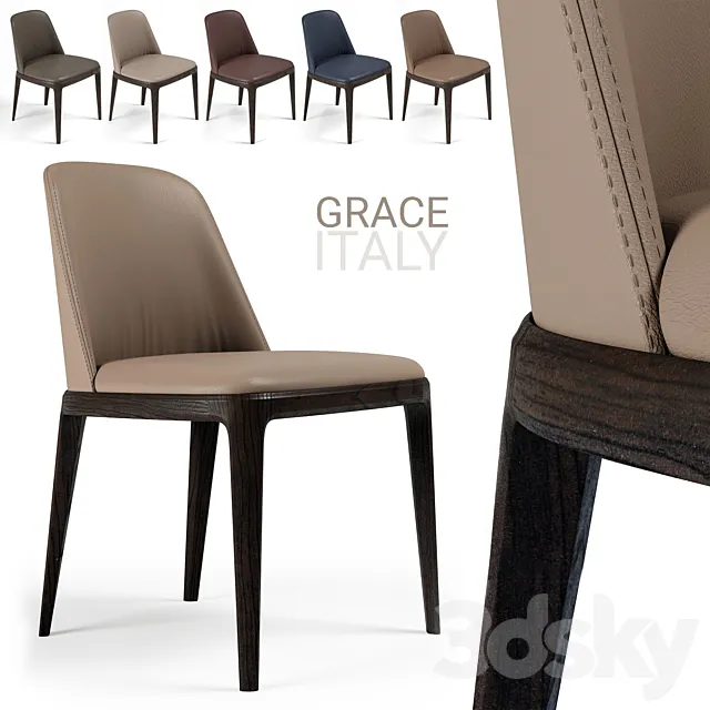 Chairs poliform grace 3D Model