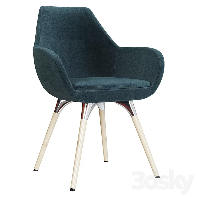 Chairs Profim Fan (4 types of legs) 3D Model