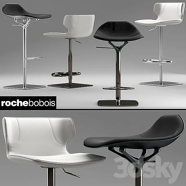 chairs roche bobois Tabouret KASUKA CHISTERA 3DModel