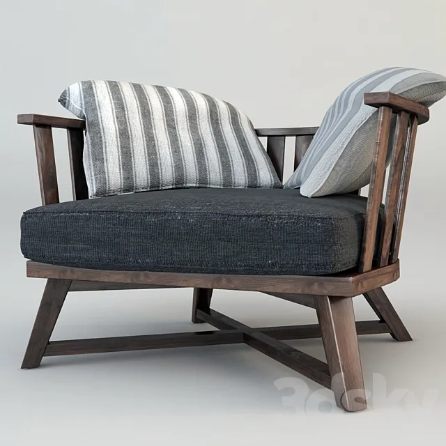 chairWood 3D Model