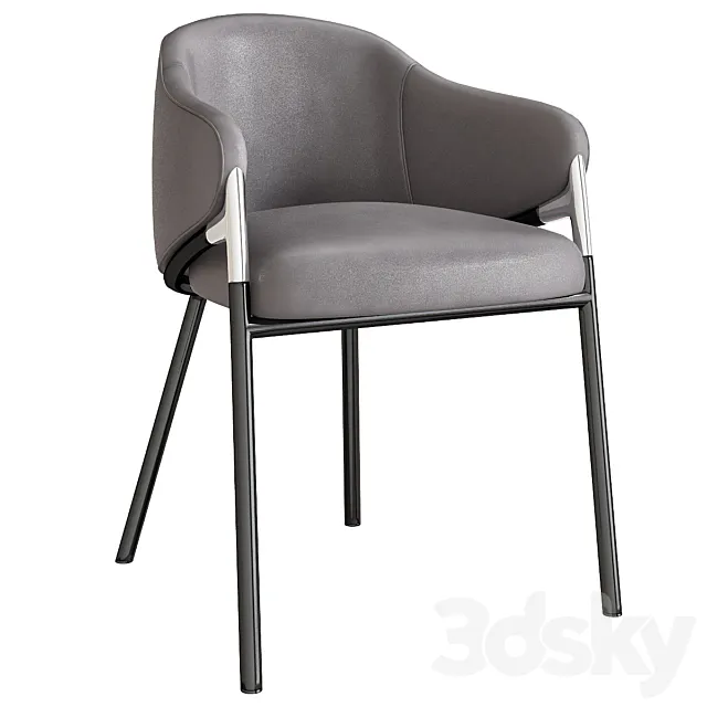 Chaise et fauteuil hammer 3D Model