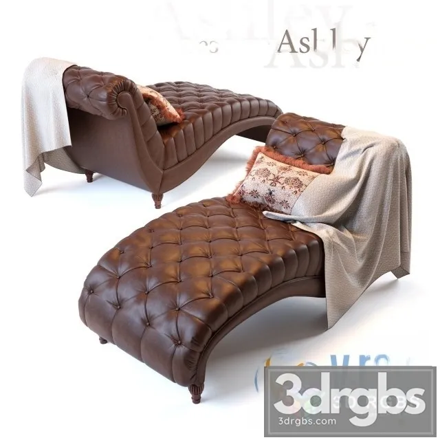 Chaise Lounge Ashley 3D Model Free