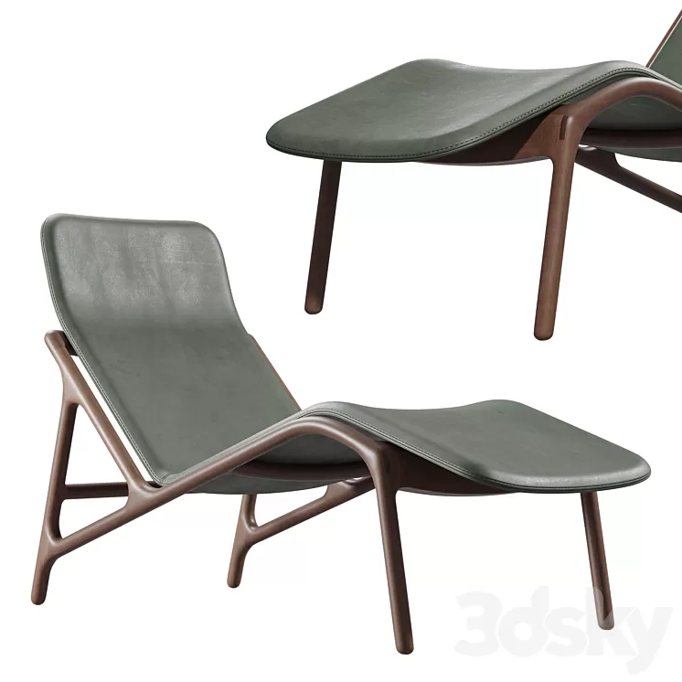 "Chaise lounge Woak ""MARSHALL""" 3D Model