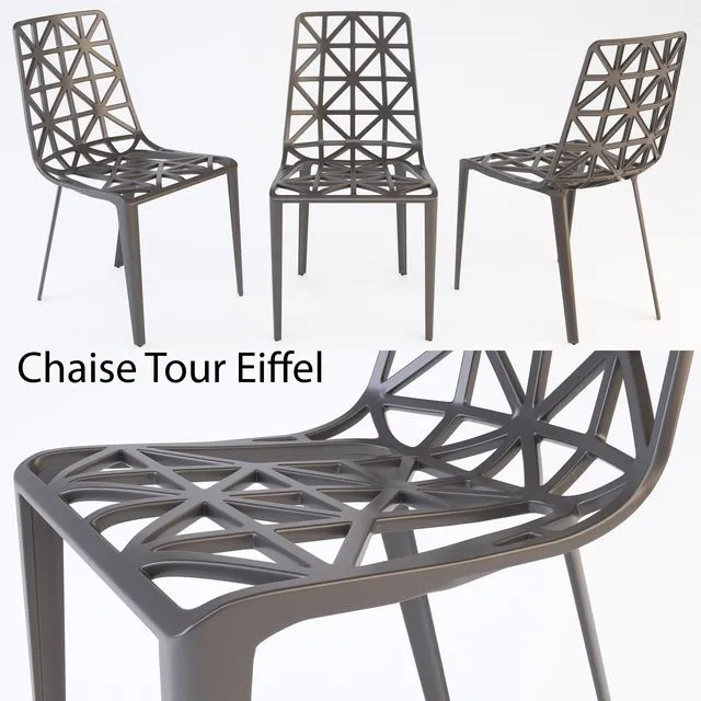 Chaise Tour Eiffel 3D Model