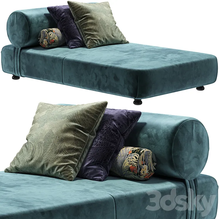 Chaises longues Moroso Mezze 3D Model Free