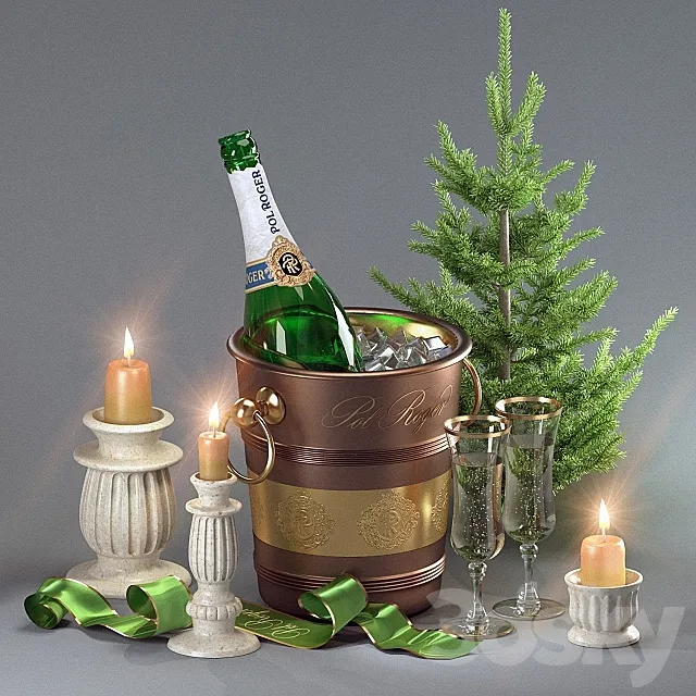 Champagne Pol Roger 3DModel